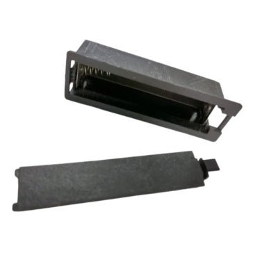 1 x AA Plastic Case Battery Holder Black - Compoden