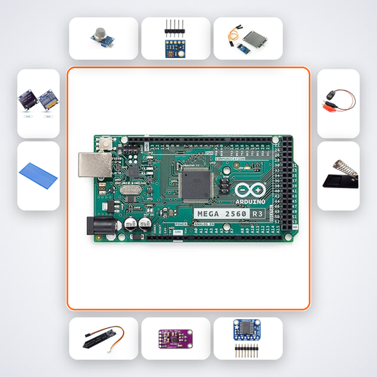 10-Sensor Environmental Data Logger Kit for Arduino Mega