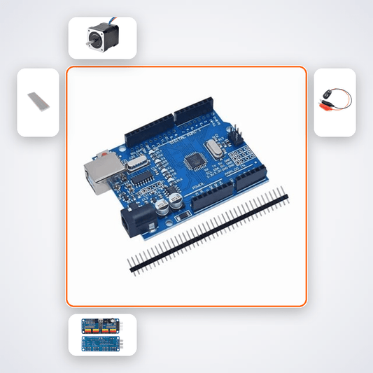 28BYJ-48 Stepper Motor Intro Kit with Arduino Uno + Stepper Motor - Compoden
