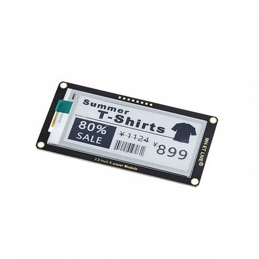 2.9 inch Black/White E-Paper Display Module 296x128 - Compoden
