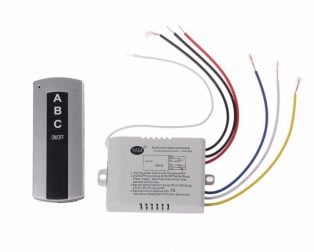 3 Channel RF Wireless ON/OFF Smart Switch with RF Remote Control - Compoden