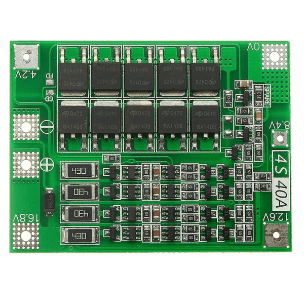 4S 16.8V 40A BMS with Balancing - Compoden