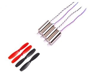 55mm Blade Propeller+615 CW & CCW Coreless Brushed Motor for Indoor Racing Drone - Compoden
