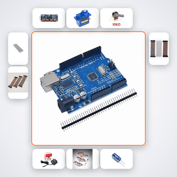 6DOF Robot Arm with Potentiometers - Compoden