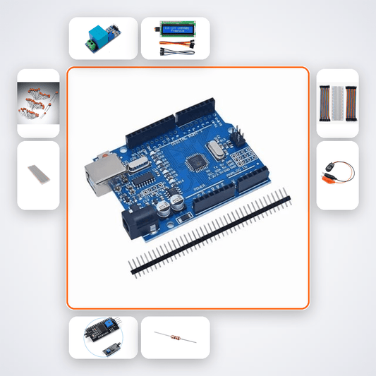 AC Mains Voltage Monitor Kit with Arduino Uno - Compoden