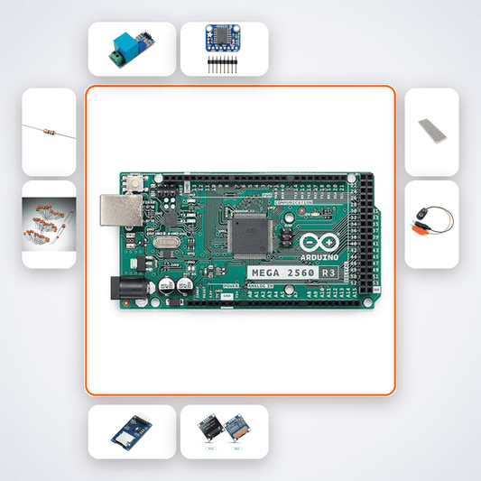AC Power Quality Recorder Kit with Arduino Mega + LED - Compoden