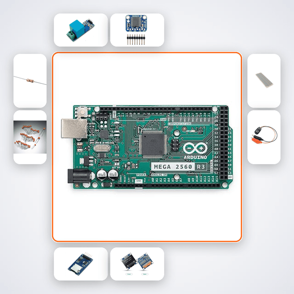 AC Power Quality Recorder Kit with Arduino Mega + LED - Compoden