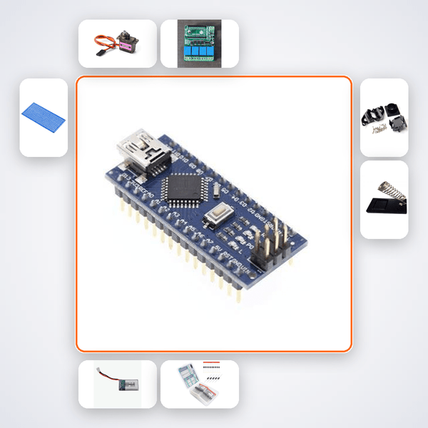 Active Stabilisation Model Rocket Computer Kit with Arduino Nano + MPU6050 - Compoden