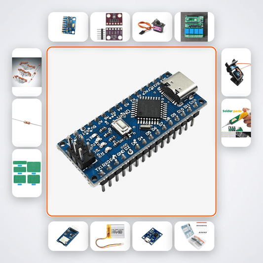 Active Stabilisation Model Rocket Computer Variant 1 Kit with Arduino Nano - Compoden