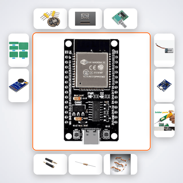 Adaptive Noise Cancelling Headphone Kit with ESP32 - Compoden