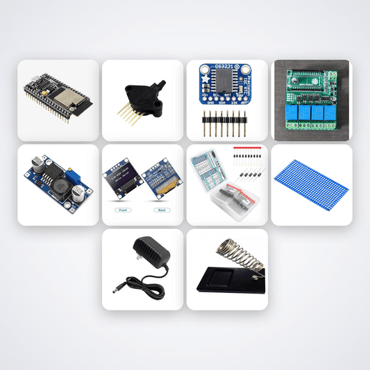 Aeroponic Misting Pulse Controller Variant 9 Kit with ESP32 + Sensor - Compoden