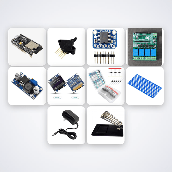 Aeroponic Misting Pulse Controller Variant 9 Kit with ESP32 + Sensor - Compoden