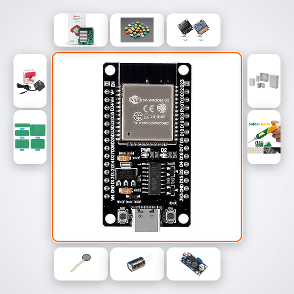 AI Generative Pixel Art Creator Variant 35 Kit with ESP32 + LED - Compoden