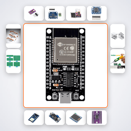 AI Solar Yield Predictor Kit with ESP32 + LED - Compoden