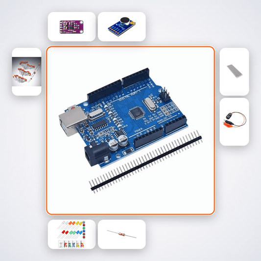 Analogue VU Meter Kit - Arduino Uno LED Bar Graph Sound Level Display - Compoden