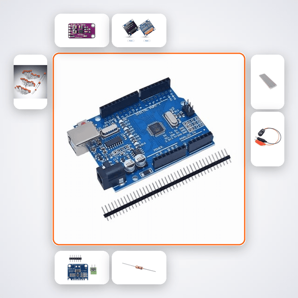 Antenna VSWR Bridge Kit with Arduino Uno + LED - Compoden