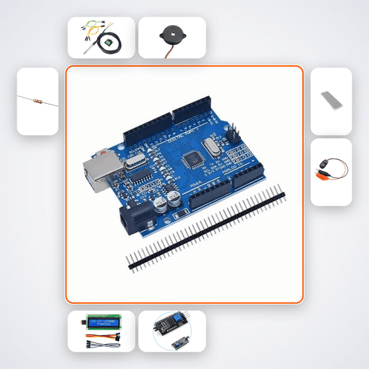 Aquarium Temperature Monitor Kit with Arduino Uno + Buzzer - Compoden