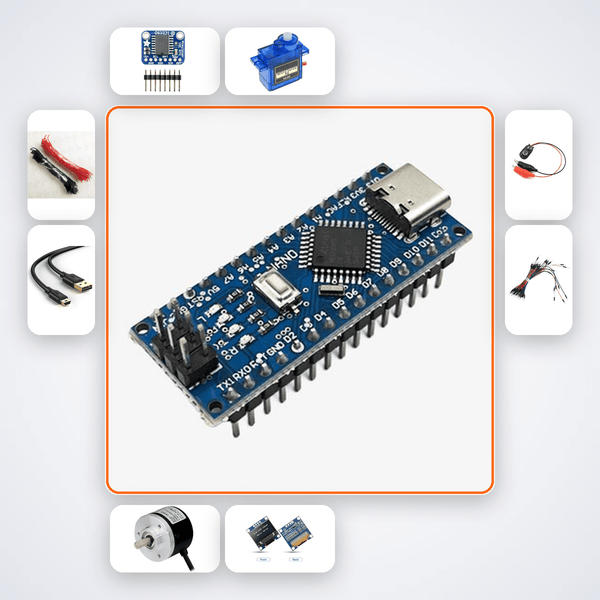 Arduino Automatic Pet Feeder Kit Kit with Arduino Nano + Servo - Compoden
