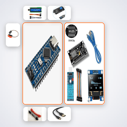 Arduino Digital Thermometer Kit Kit with Arduino Nano - Compoden