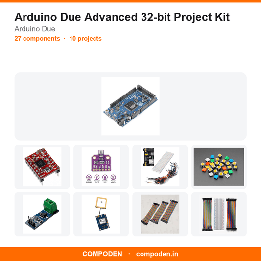 Arduino Due Advanced 32-bit Project Kit - Compoden
