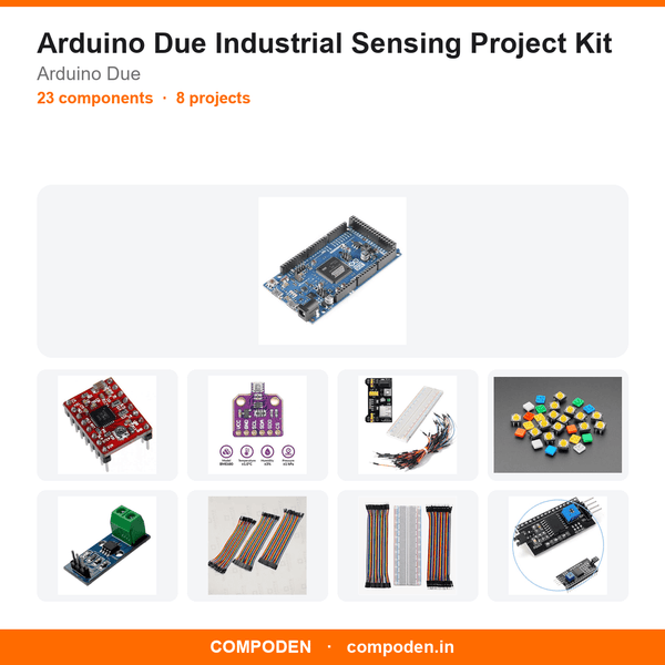 Arduino Due Industrial Sensing Project Kit - Compoden