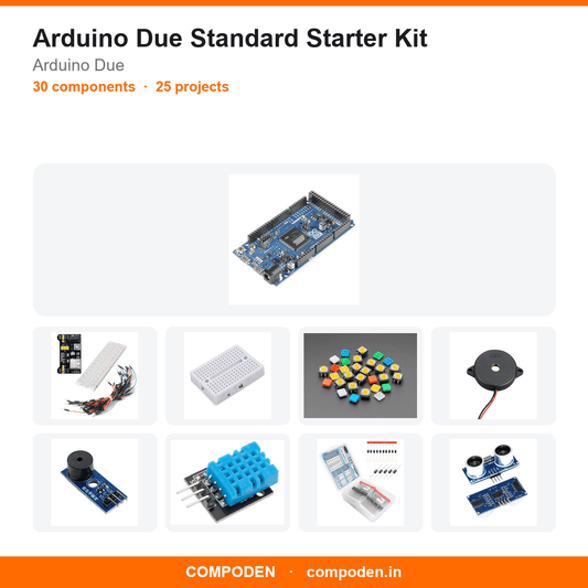 Arduino Due Standard Starter Kit - Compoden