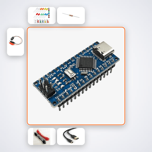 Arduino LED Chase Light Kit - Beginner STEM Project for Ages 10-12 - Compoden