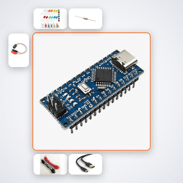 Arduino LED Chase Light Kit - Beginner STEM Project for Ages 10-12 - Compoden
