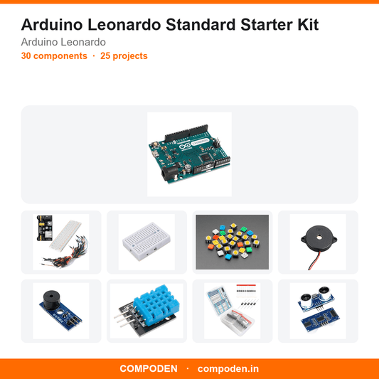 Arduino Leonardo Standard Starter Kit - Compoden