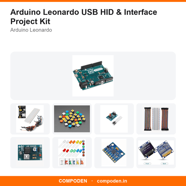 Arduino Leonardo USB HID & Interface Project Kit - Compoden