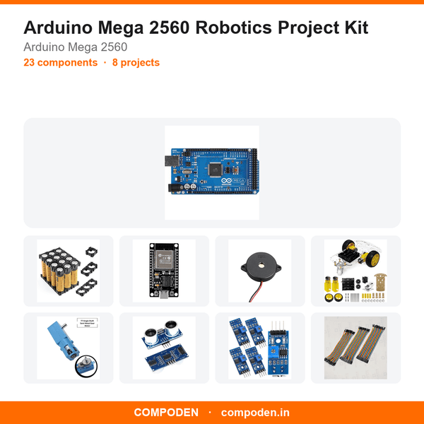 Arduino Mega 2560 Robotics Project Kit - Compoden