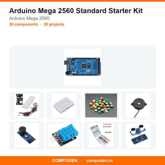 Arduino Mega 2560 Standard Starter Kit - Compoden