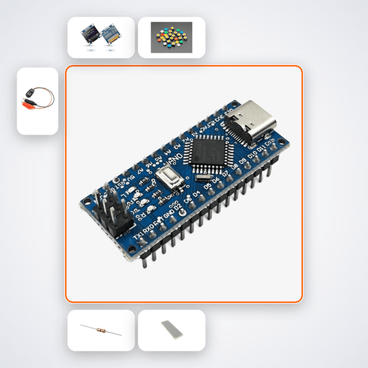 Arduino Nano BMI Calculator Watch Kit with OLED Display - Compoden