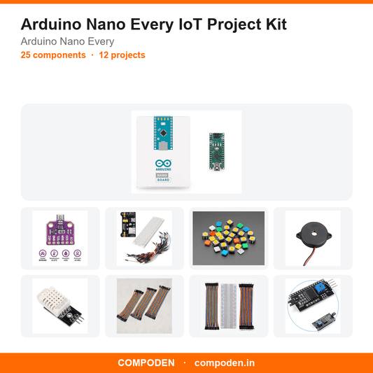 Arduino Nano Every IoT Project Kit - Compoden