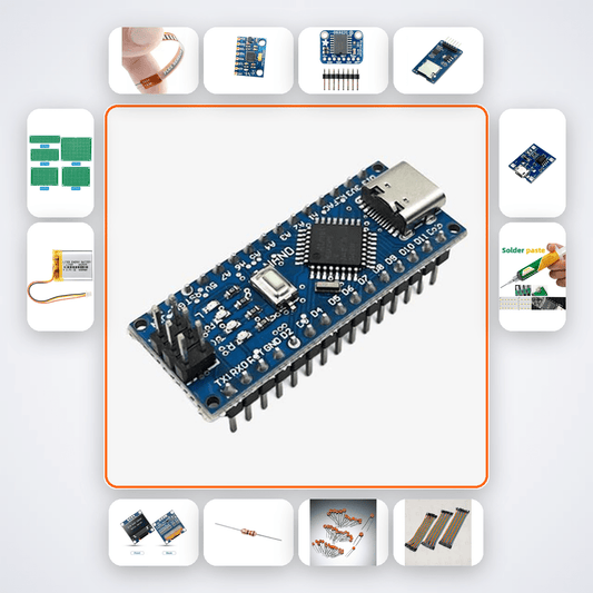 Arduino Nano Flex Sensor Glove: Physiotherapy Compliance Tracker Kit - Compoden
