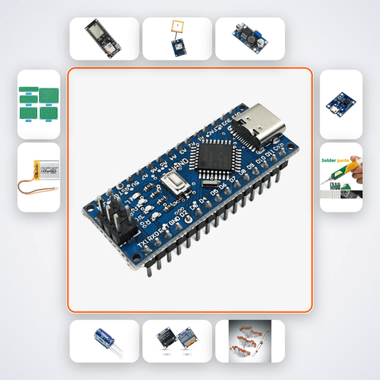 Arduino Nano GSM GPS Tracker Kit - Real-Time SMS Location Alerts - Compoden