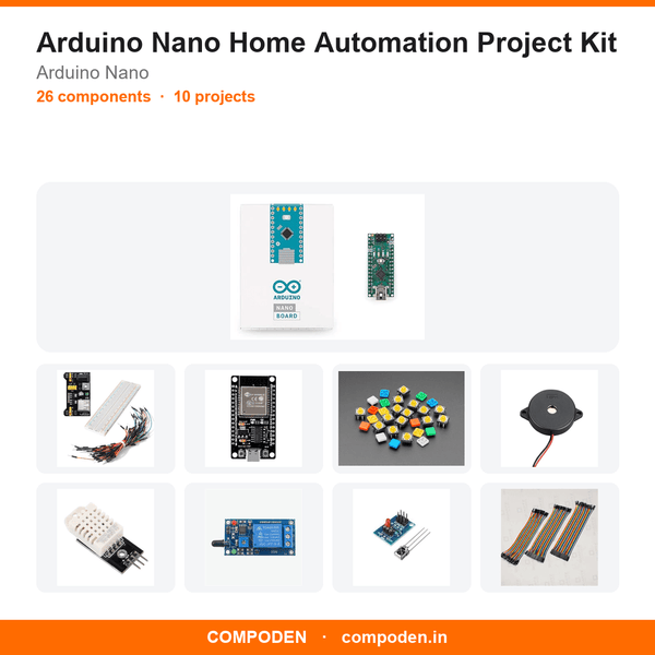 Arduino Nano Home Automation Project Kit - Compoden