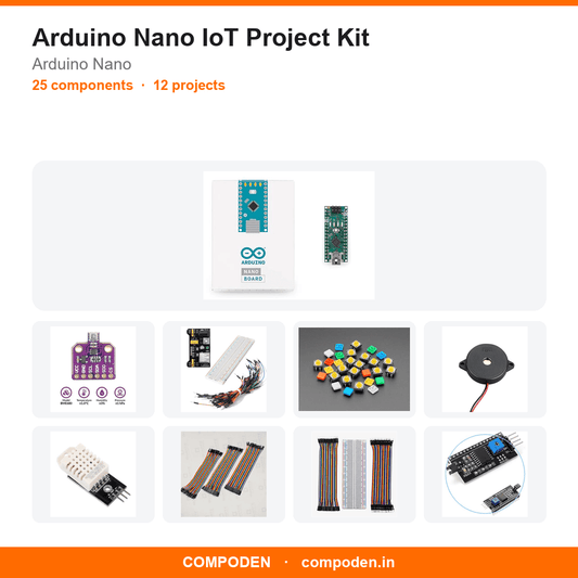 Arduino Nano IoT Project Kit - Compoden