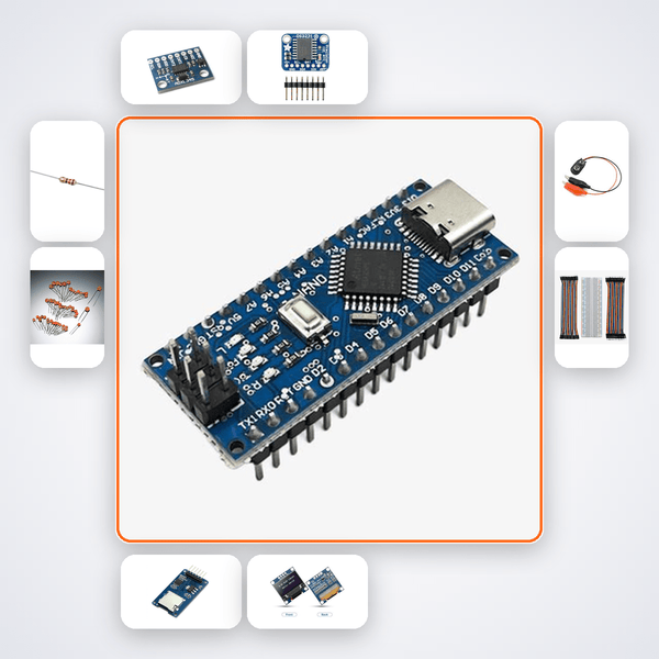 Arduino Nano Launch Detector Kit - OLED Rocket Flight Data Recorder - Compoden