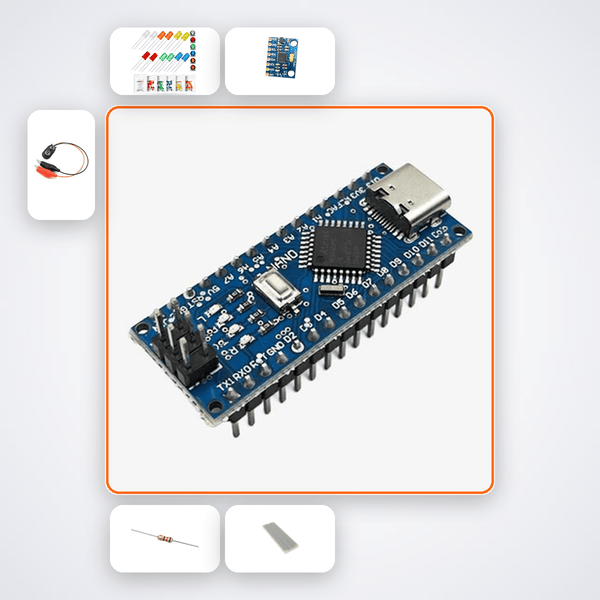 Arduino Nano POV Wand Kit: Write Floating Text in Air - Compoden