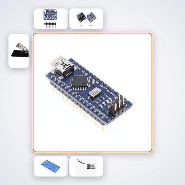 Arduino Nano Shock Recorder Kit: Log Peak G-Force & Direction with OLED - Compoden