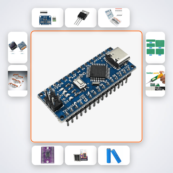 Arduino Nano Solar MPPT Charger Kit - Learn P&O MPPT on 50x50mm PCB - Compoden