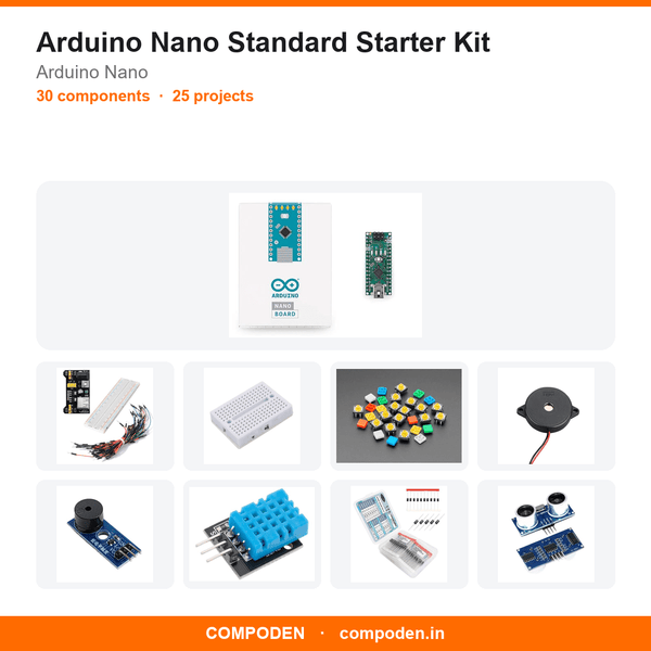 Arduino Nano Standard Starter Kit - Compoden