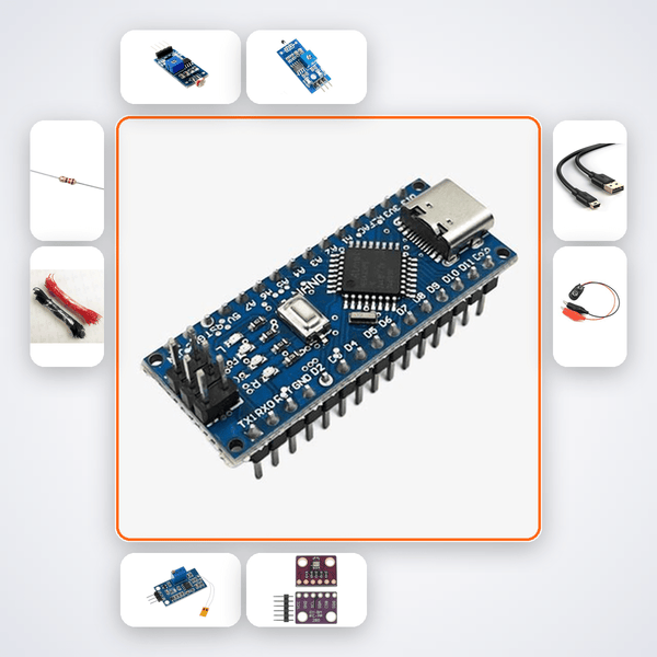 Arduino Sensor Characterisation Kit - LDR, Thermistor, Strain Gauge, BMP280 - Compoden
