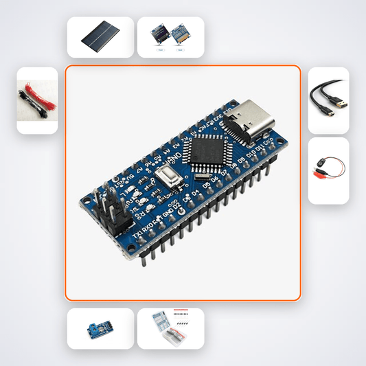 Arduino Solar Battery Charger Monitor Kit with Arduino Nano - Compoden