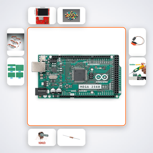 Arduino TFT Oscilloscope Kit with Arduino Mega - Compoden