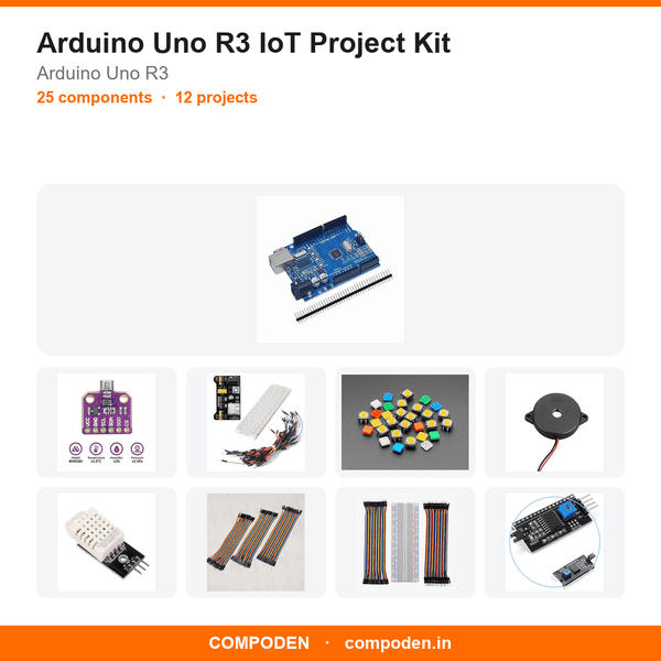 Arduino Uno R3 IoT Project Kit - Compoden
