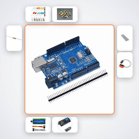 Arduino Uno Reaction Speed Game Kit - LED Timer with 3-Player LCD Leaderboard - Compoden