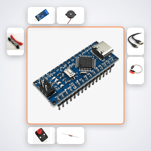 Arduino Vibration Earthquake Alarm Kit with Arduino Nano - Compoden