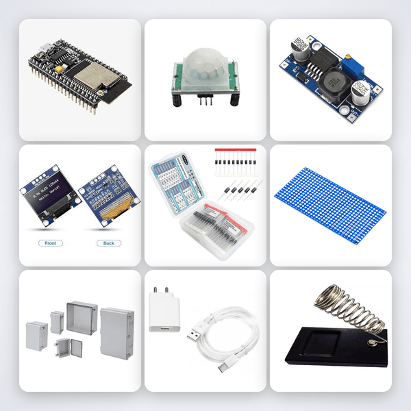 Auto Light Energy Saver Kit with ESP32 + Relay - Compoden